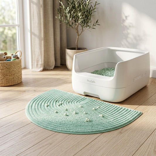 PeaTails™ Ultra-Soft Eco-Pea Cat Litter Trapper Mat